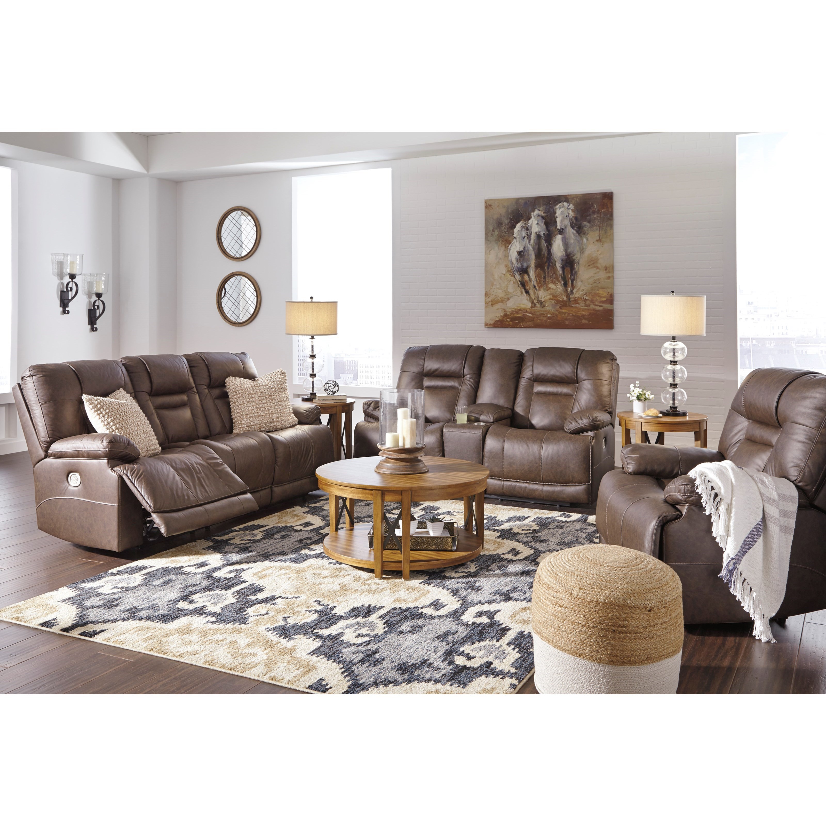 Signature Design by Ashley Wurstrow U5460315 Power Reclining Sofa