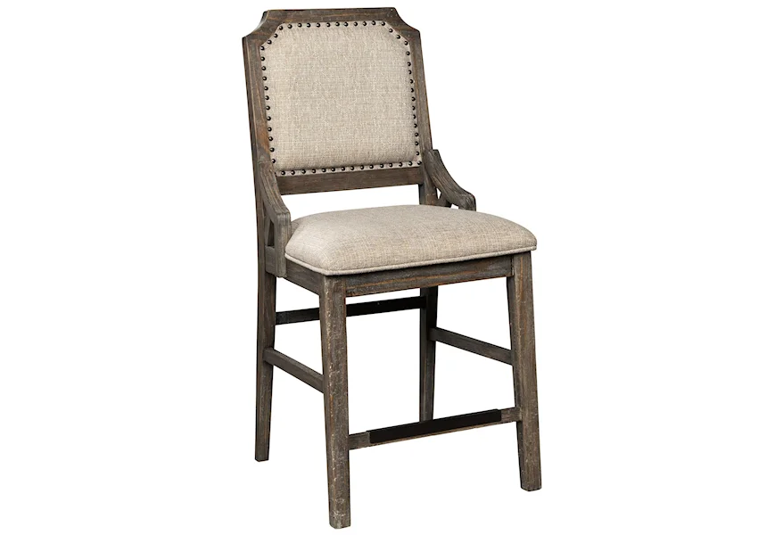 Wyndahl Upholstered Barstool by Signature Design by Ashley at Sam Levitz Furniture