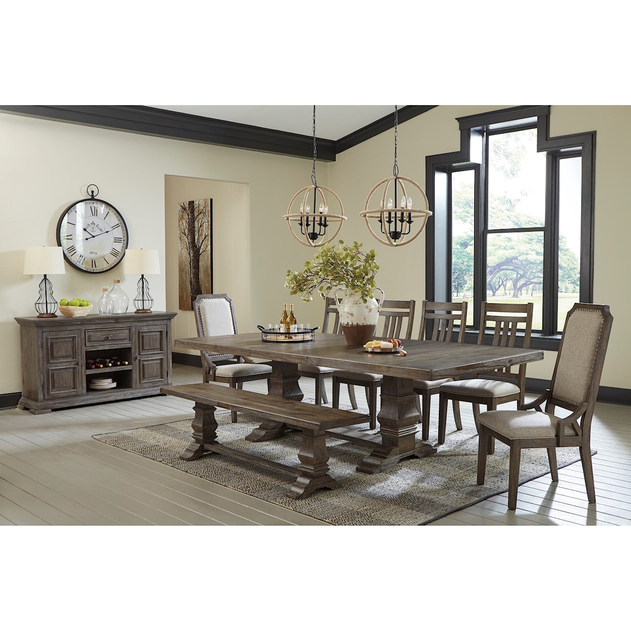 Signature Design by Ashley Furniture Wyndahl Rectangular Dining Room Extension Table