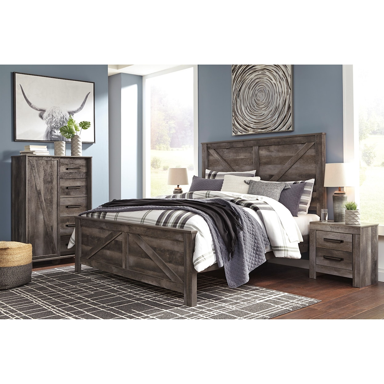 Ashley Signature Design Wynnlow King Bedroom Group