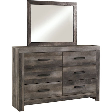 6-Drawer Dresser and Mirror Set