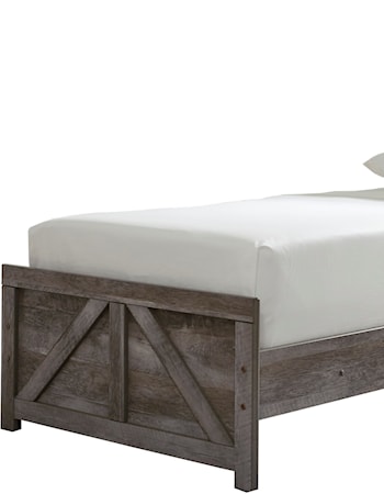 Twin Crossbuck Panel Bed