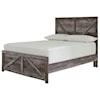Signature Design by Ashley Wynnlow Full Crossbuck Panel Bed