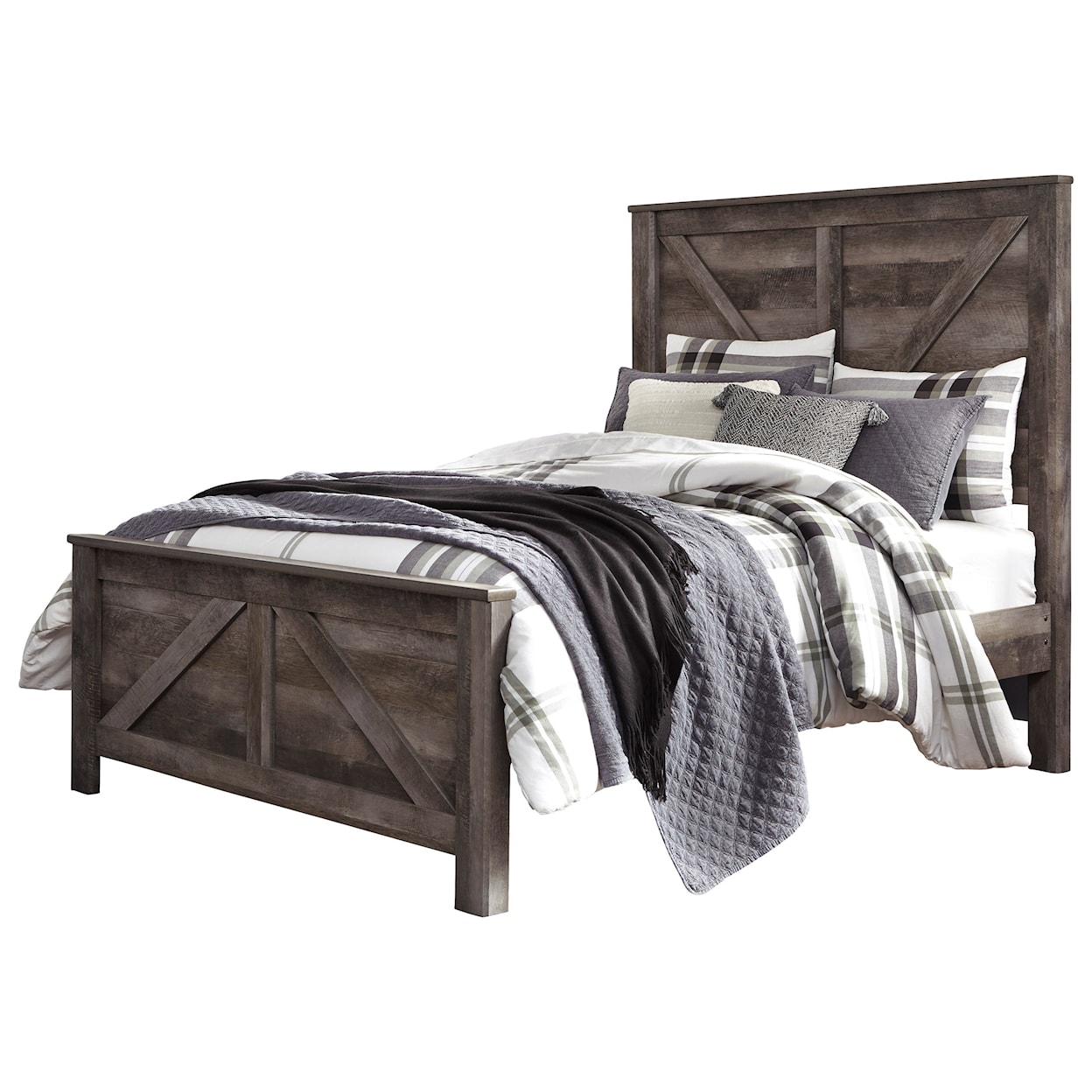 Signature Design by Ashley Wynnlow Queen Crossbuck Panel Bed