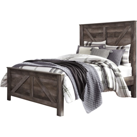 Queen Crossbuck Panel Bed