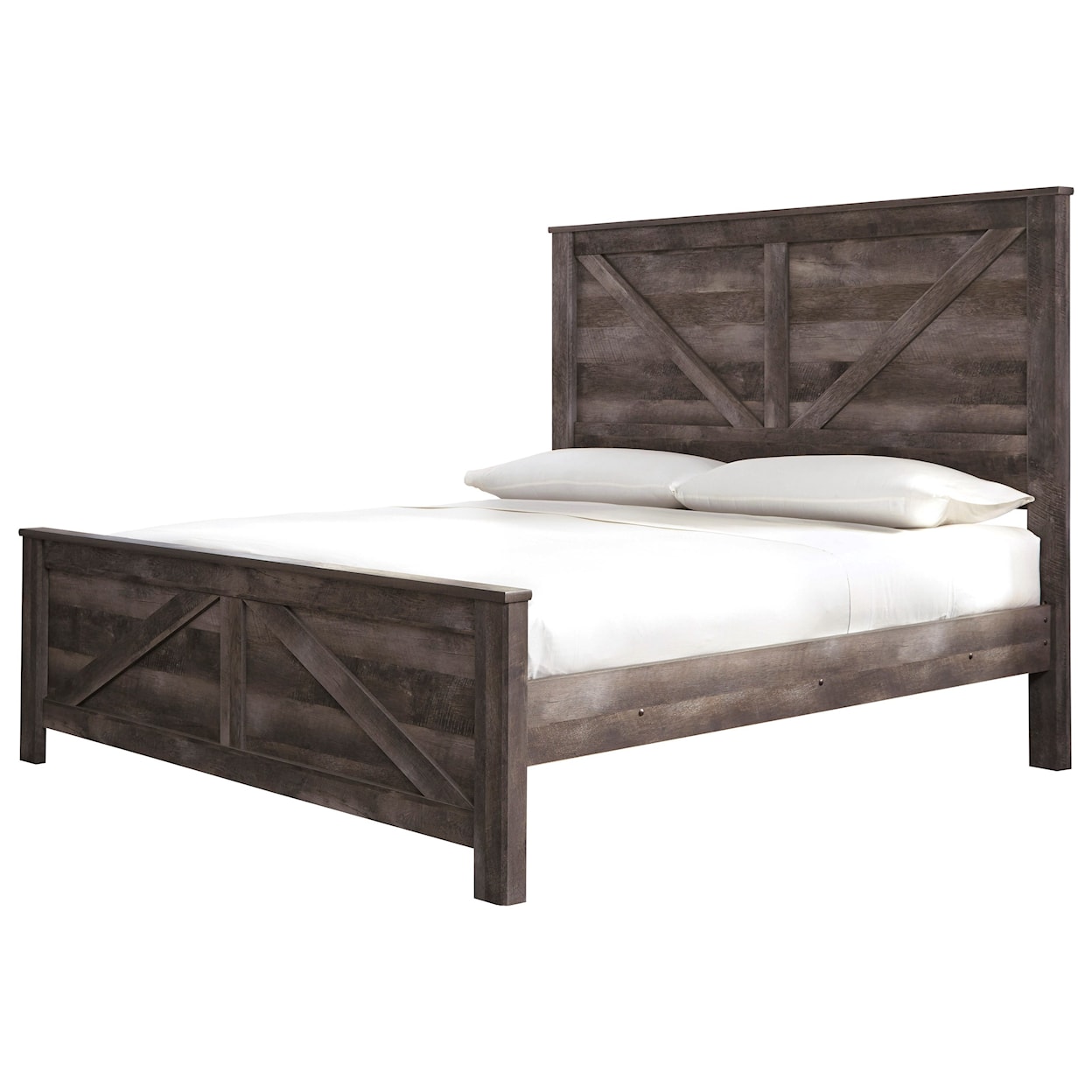 Ashley Furniture Signature Design Wynnlow King Crossbuck Panel Bed