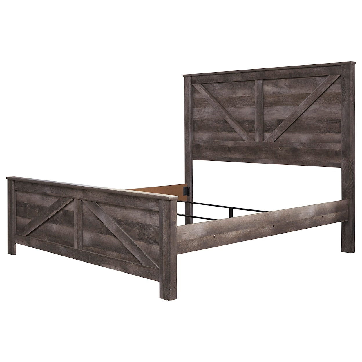 Signature Design by Ashley Furniture Wynnlow King Crossbuck Panel Bed