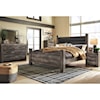 Signature Design by Ashley Wynnlow Queen Poster Bed w/ Upholstered Headboard