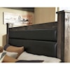 Ashley Furniture Signature Design Wynnlow Queen Poster Bed w/ Upholstered Headboard