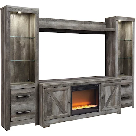 Wall Unit with Fireplace