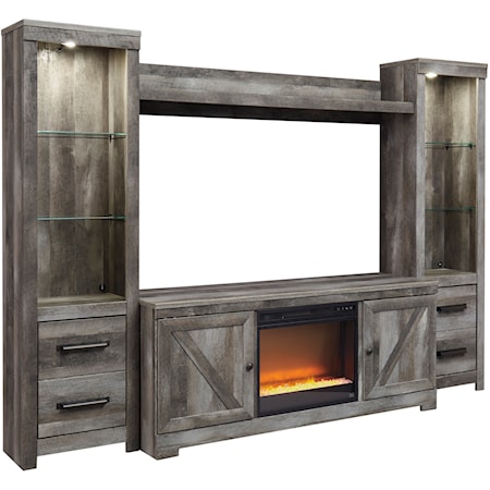 Wall Unit with Fireplace