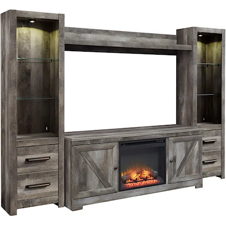 Wall Unit with Fireplace