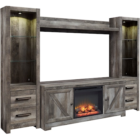 Wall Unit with Fireplace