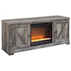 Ashley Furniture Signature Design Wynnlow Large TV Stand with Fireplace