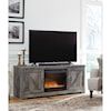 Trendz Wylda Large TV Stand with Fireplace