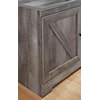 Signature Design by Ashley Wynnlow Large TV Stand with Fireplace