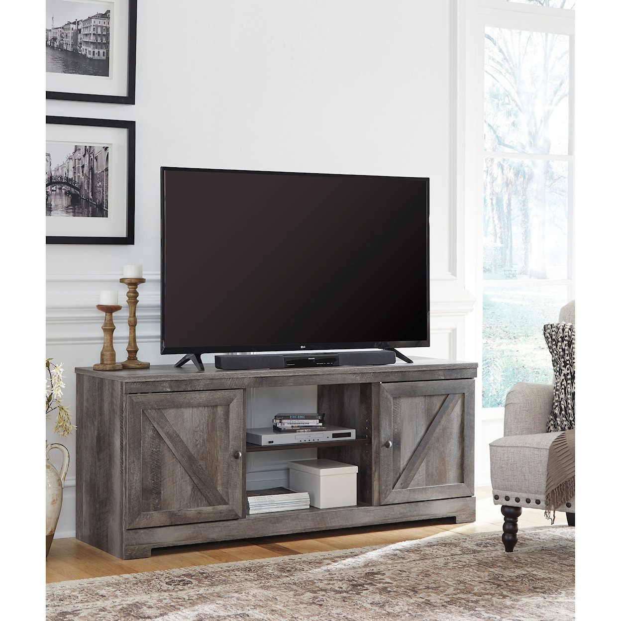 Signature Design by Ashley Wynnlow Large TV Stand