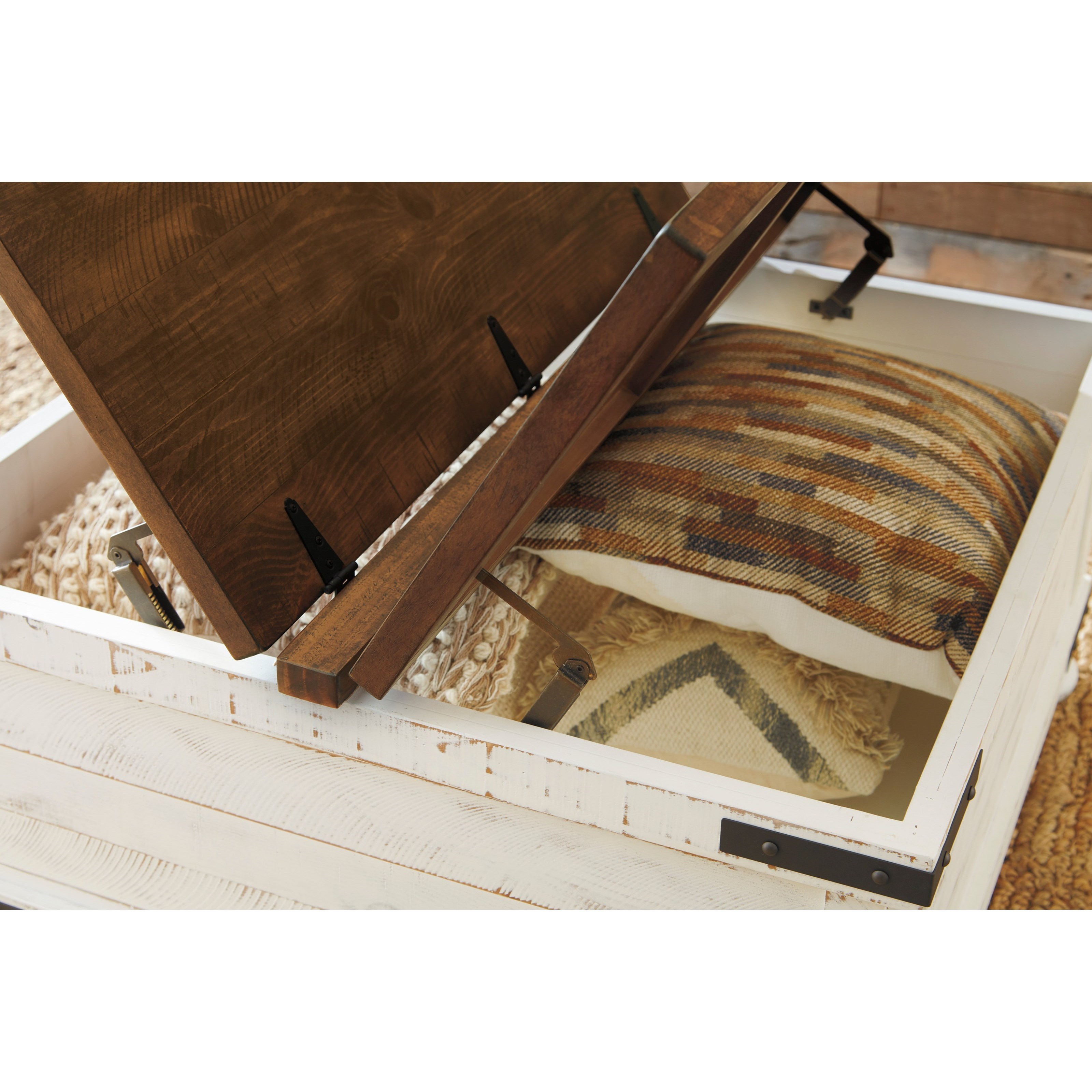 Ashley wystfield cocktail table with storage cheap