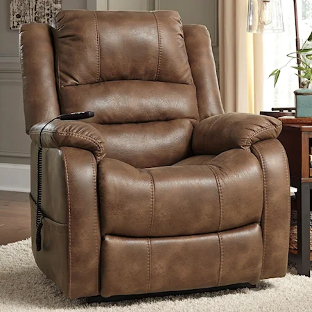 Faux Leather Power Lift Recliner