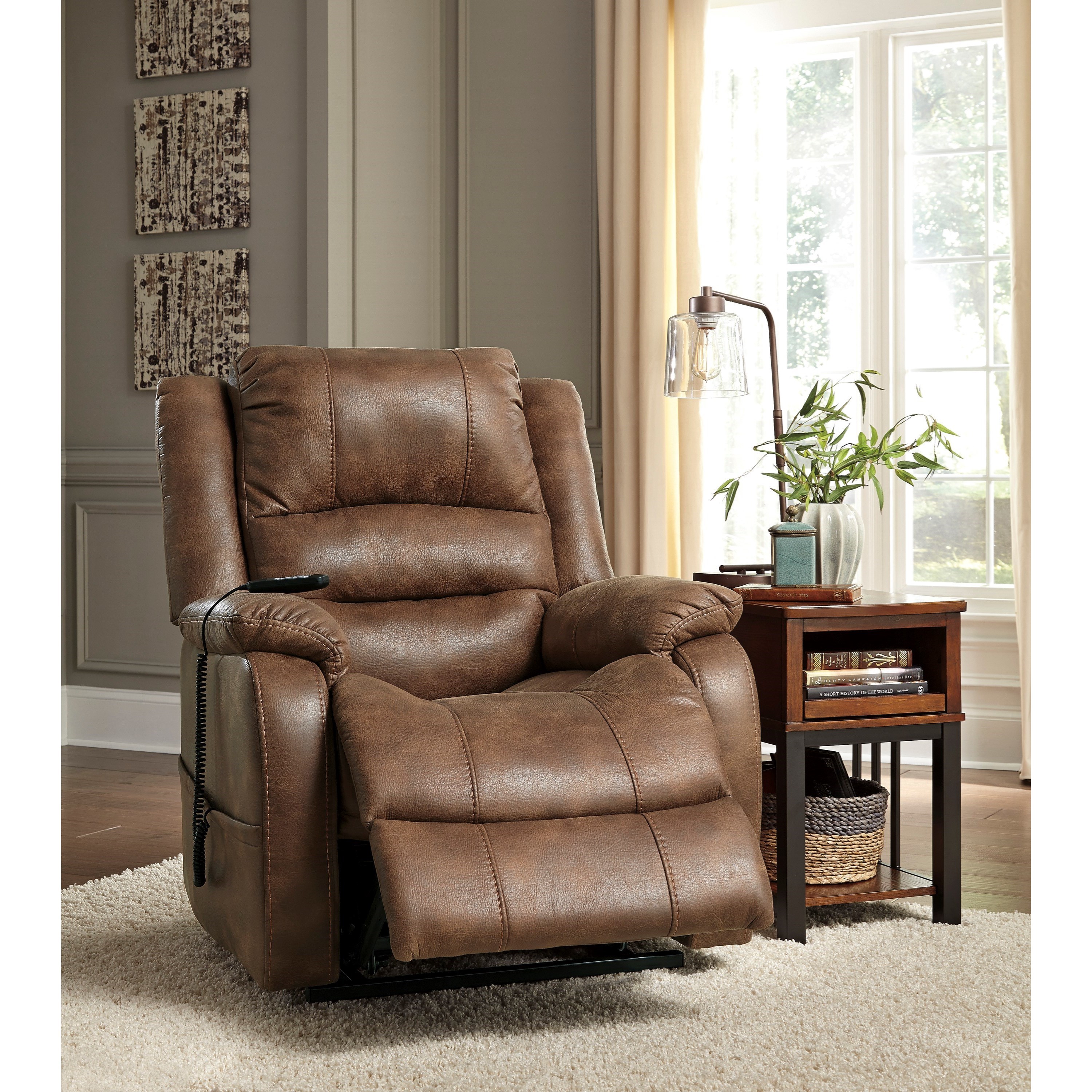 Signature Design by Ashley Yandel 1090012 Faux Leather Power Lift