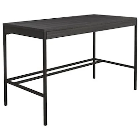 Contemporary Desk with Metal Base