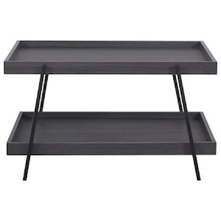 Contemporary Coffee Table with Shelf