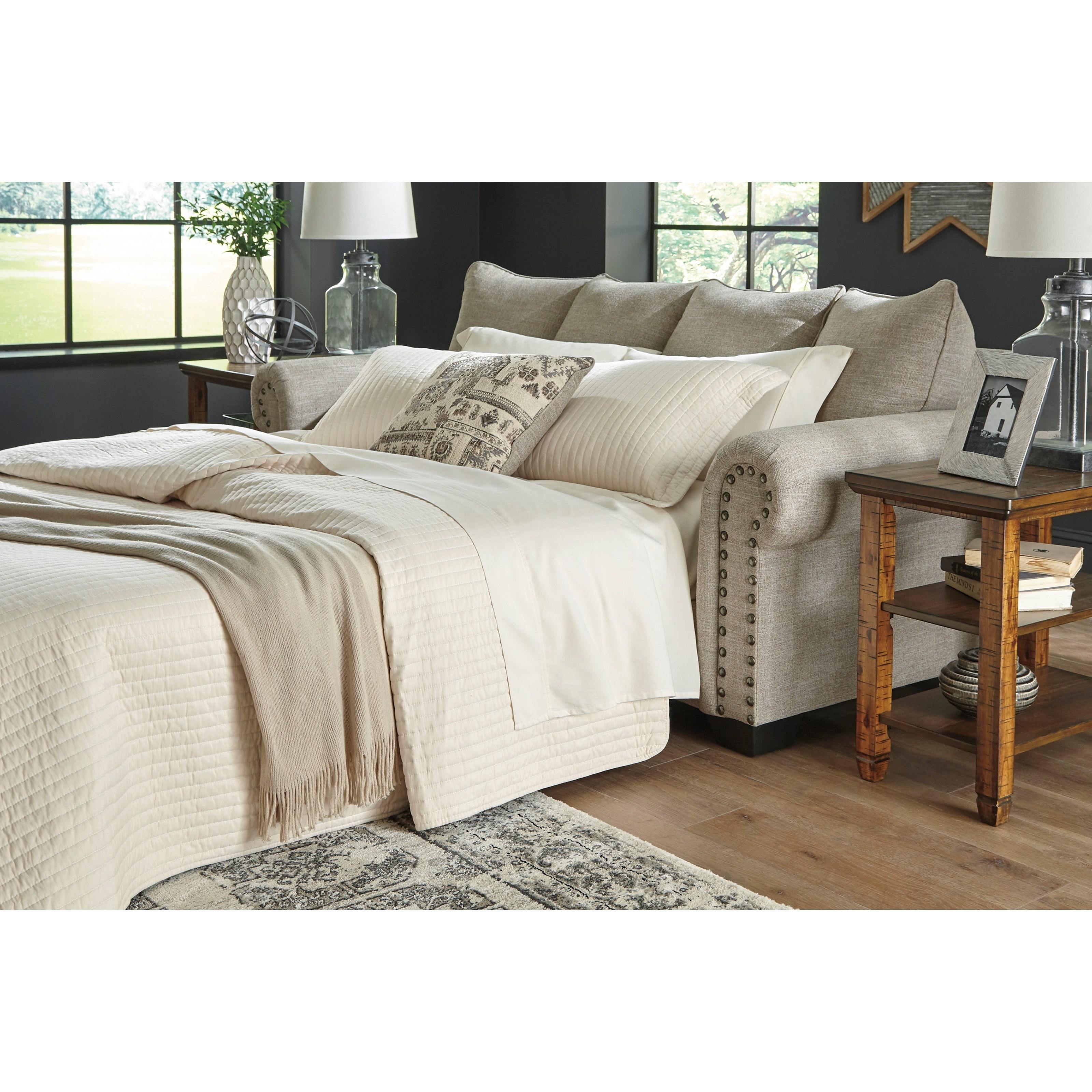 Signature Design by Ashley Zarina 9770439 Transitional Queen Sofa