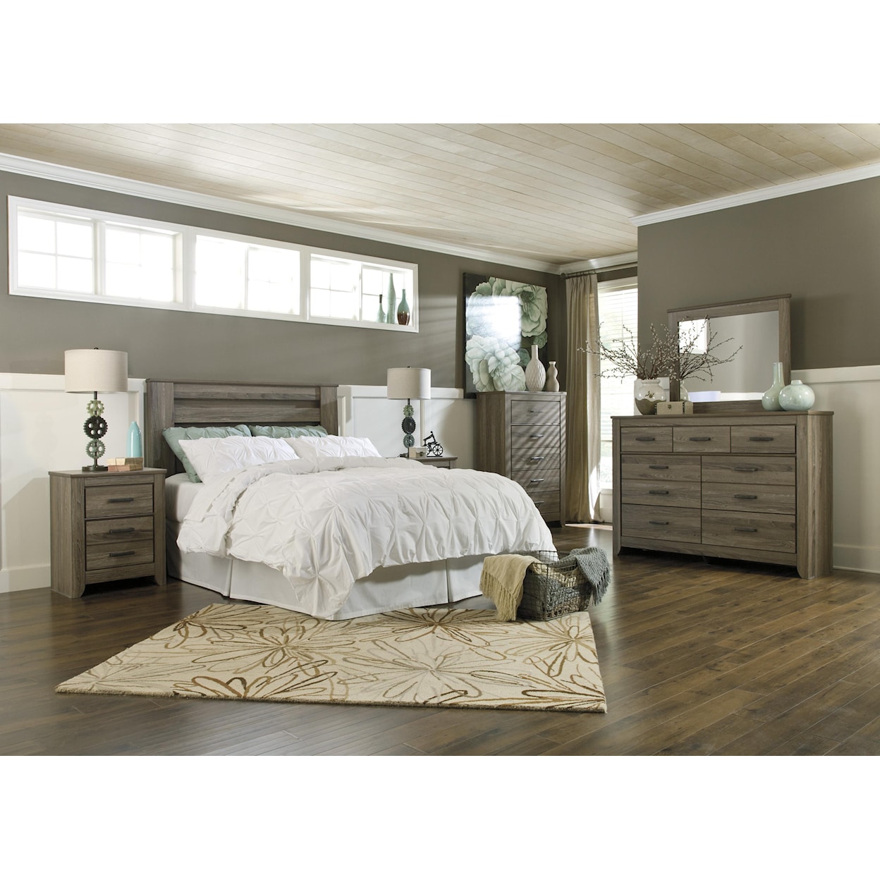 Signature Design by Ashley Zelen Dresser & Bedroom Mirror