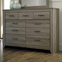 Rustic Tall Dresser with 7 Drawers