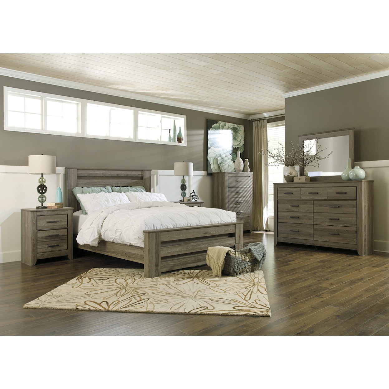 Signature Design by Ashley Zelen Queen Panel Bed