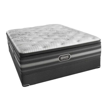 King Luxury Firm Pillow Top Mattress and Triton European Foundation