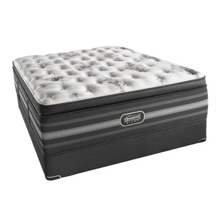 Queen Luxury Firm Pillow Top Mattress and Triton European Foundation