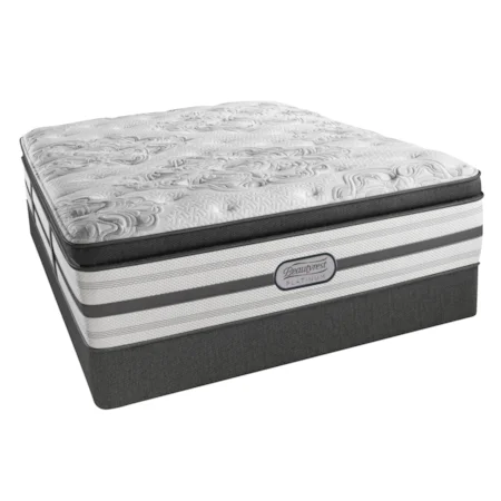 Cal King Luxury Firm Box Pillow Top 16 1/2" Mattress and 9" Foundation