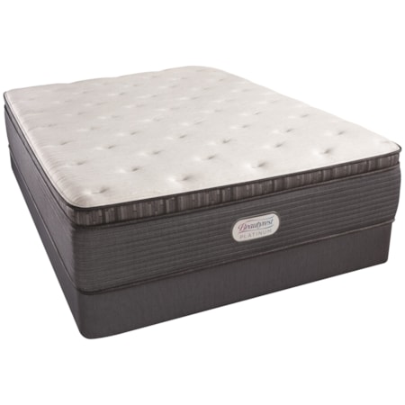 Queen 15" Luxury Firm Pillow Top Mattress and Platinum Regular Foundation