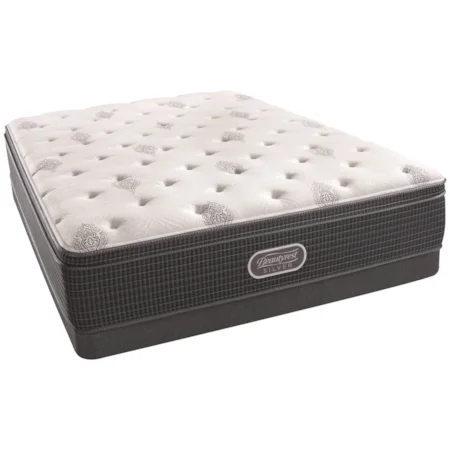 Twin 14" Firm Euro Top Mattress and Low Profile Triton Foundation