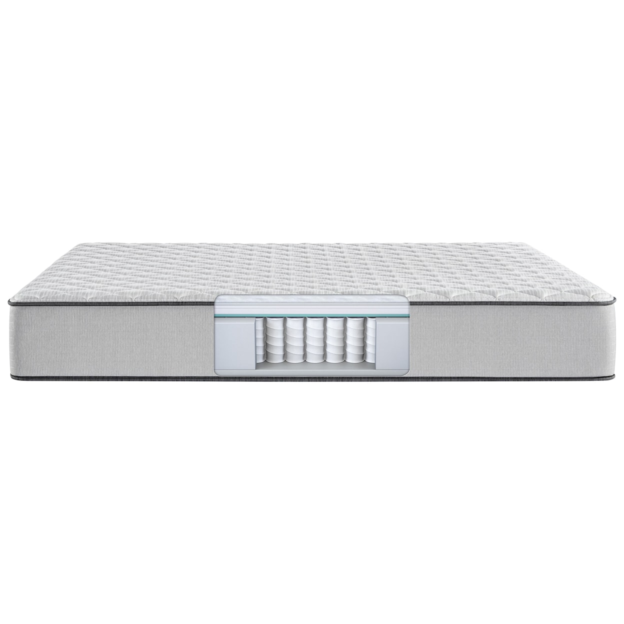 Beautyrest BR800 Firm Twin 11 1/4" Pocketed Coil Mattress Set