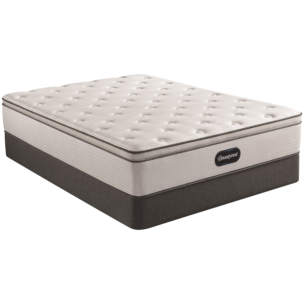 Beautyrest BR800 Medium PT Twin XL 13 1/2" Pocketed Coil Mattress Set