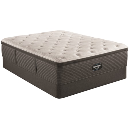 King 16" Medium Pillow Top Pocketed Coil Mattress and 9" Foundation
