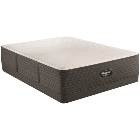 Queen 14 1/2" Medium Firm Hybrid Mattress and 5" Low Profile Foundation
