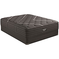 Cal King 13 3/4" Medium Premium Mattress and BR Black 9" Foundation