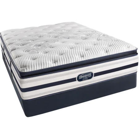 King Plush Pillow Top Mattress and BR High Profile Foundation