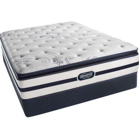 Queen Plush Pillow Top Mattress and Triton Foundation