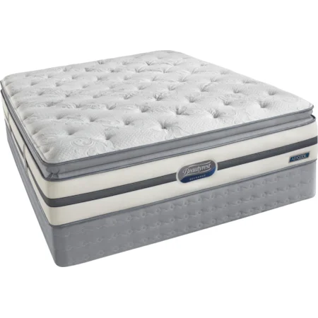 King Luxury Firm Pillow Top Mattress and Foundation