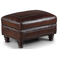 Traditional Leather Ottoman