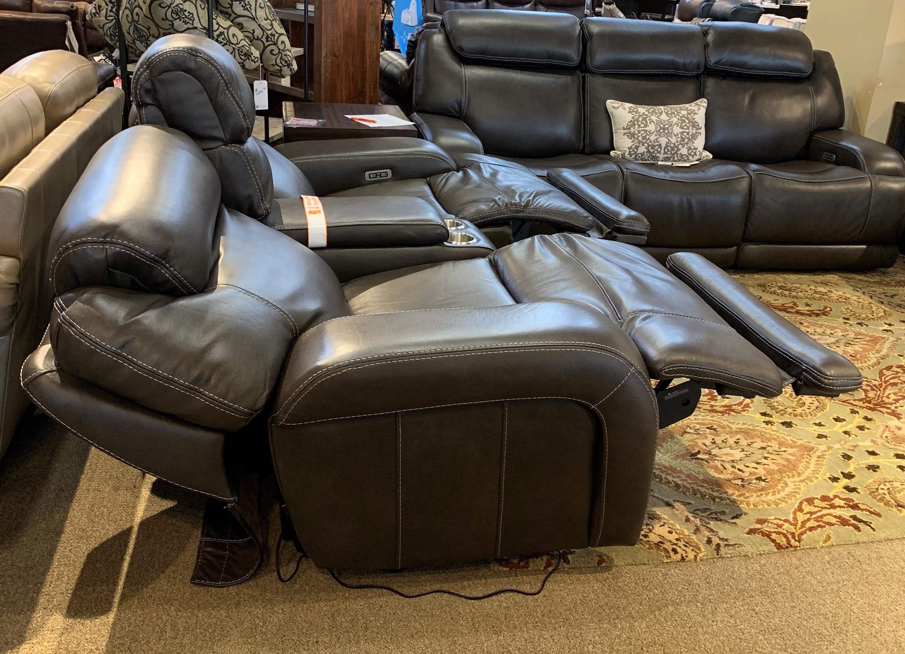 Simon Li Ferrara Ferrara Reclining Leather Loveseat Howell Furniture