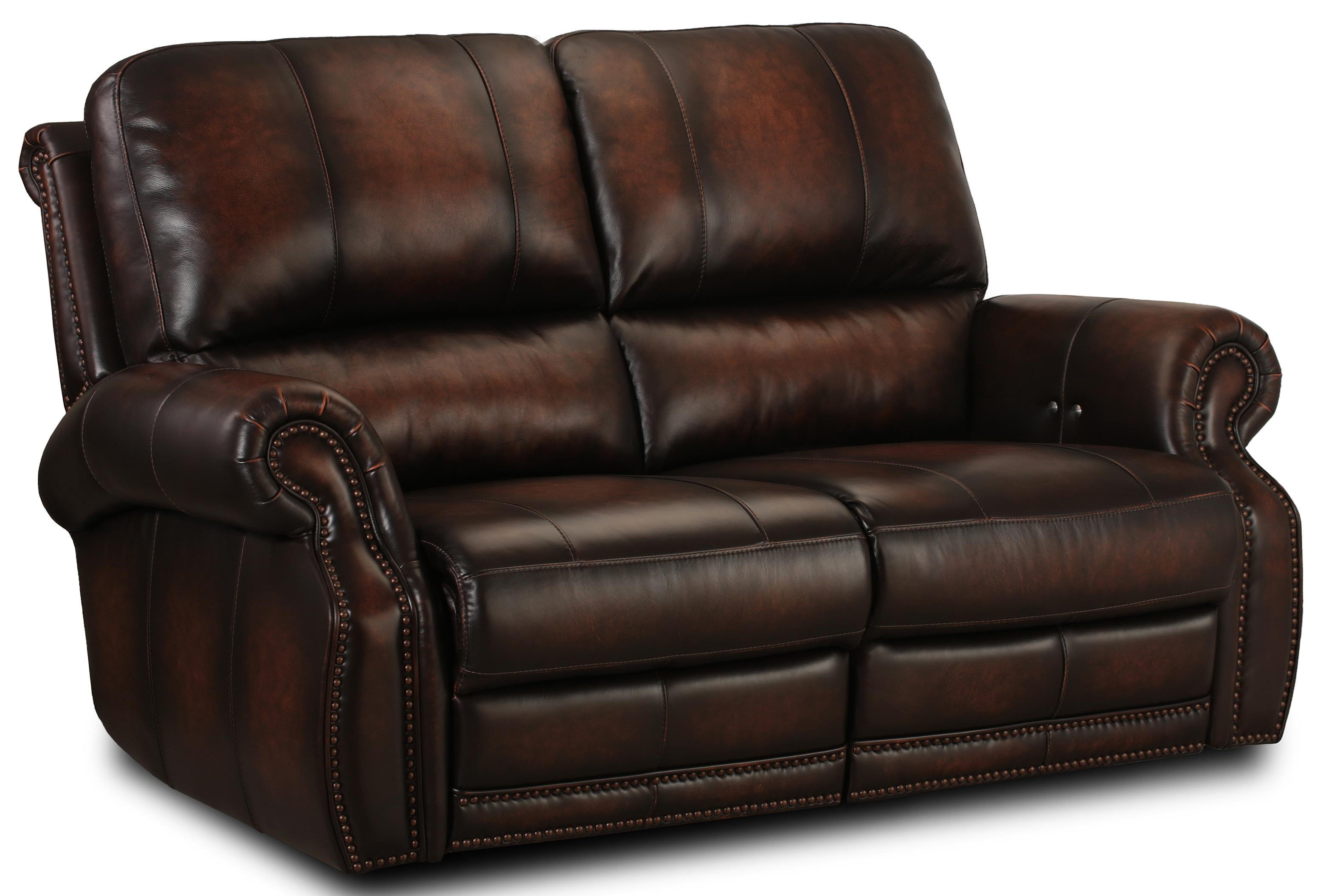 Simon Li Hillsboro UM018330 Hillsboro Leather Reclining Sofa