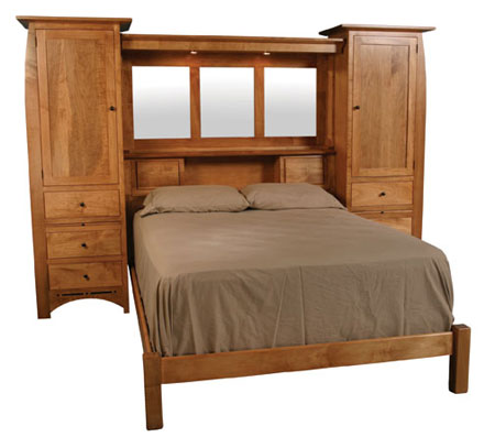 King size wall unit outlet headboard