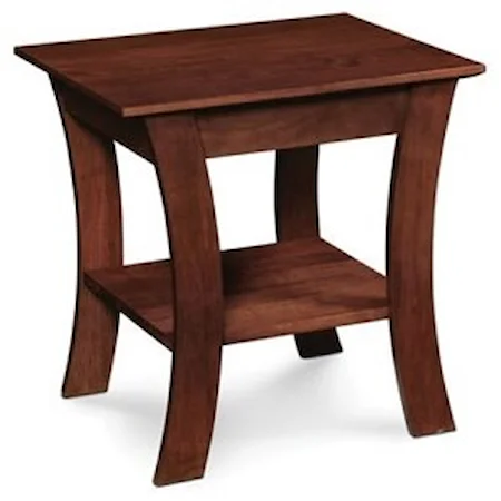 Grace End Table in Bourbon Finish