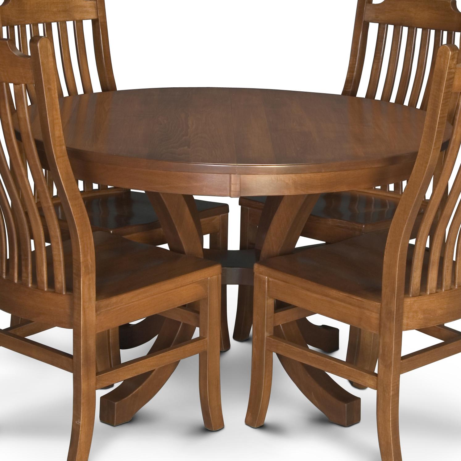 Amish round store table and chairs