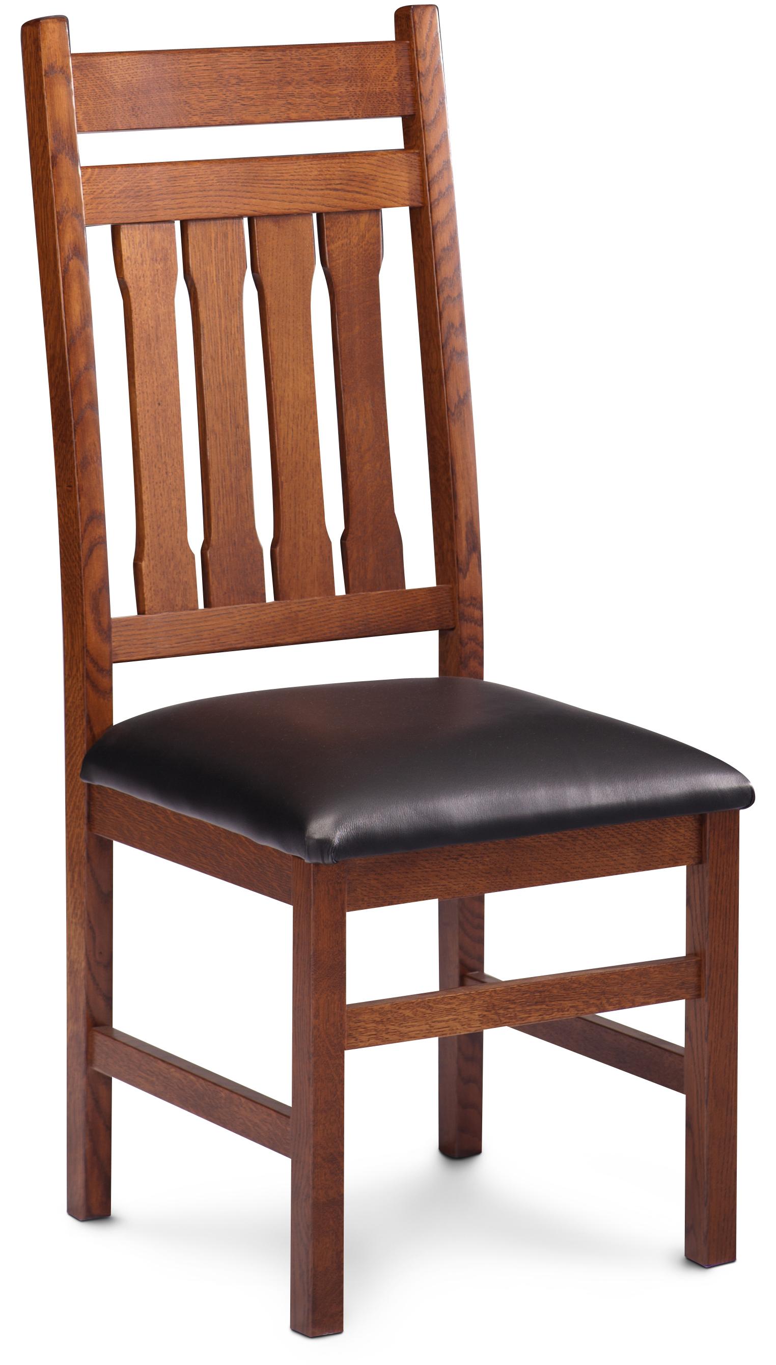 MaRyan KAFCS LD Franklin Side Chair w Leather Cushion Seat Reeds Furniture Dining Side Chairs